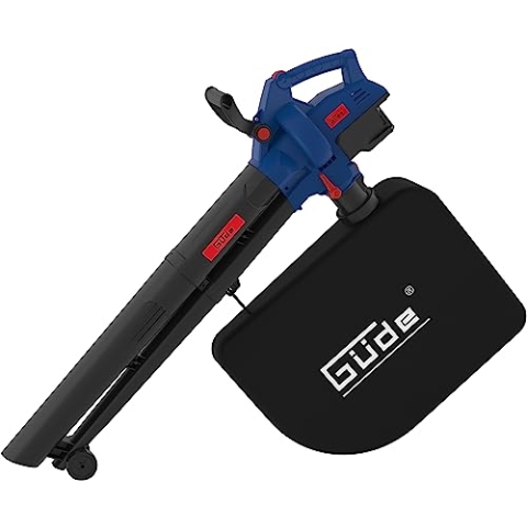 Güde Akku Laubsauger LS 36-0 (36 V, Saugfunktion 480 m³/h, Blasfunktion 230 km/h, VarioSpeed, Häckselfunktion-Rate 8:1, 45 l Laubfangsack, Führungsrollen, ohne Akku & Ladegerät, Test GUT - SEHR GUT)