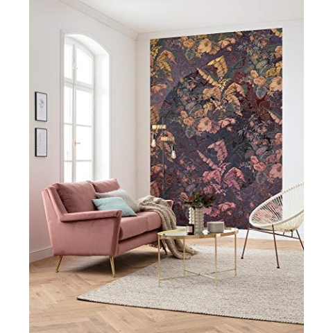 Komar Vlies Fototapete ORIENT VIOLET | Tapete, XXL, Dekoration, Jugendstil, Schlafzimmer, Wohnzimmer, Büro, Flur | Größe 200 x 270 cm (Breite x Höhe) | HX4-031