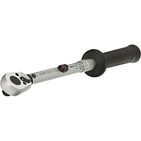 Hazet Drehmoment-Schlüssel (12,5 mm (1/2 Zoll) Vierkantantrieb, 20-120 Nm, feine Skaleneinteilung, ± 2% Genauigkeit in Betätigungsrichtung) 6121-1CT