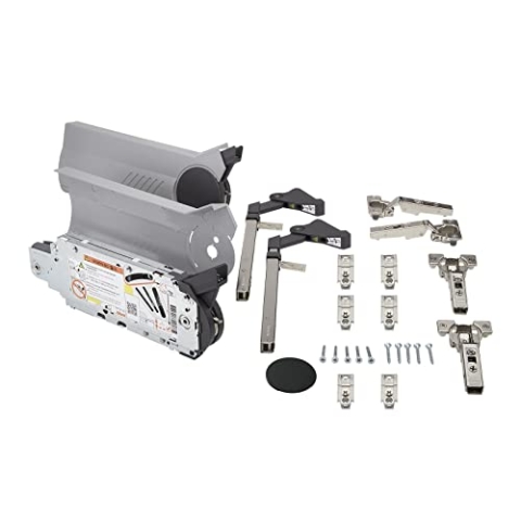 Hochfaltklappen SET Blum® AVENTOS HF 20F2201 hellgrau (für Korpushöhe von 560 bis 710 mm/LF 2600-5500 / Korpusbreiten bis 1800 mm) Kraftspeicher