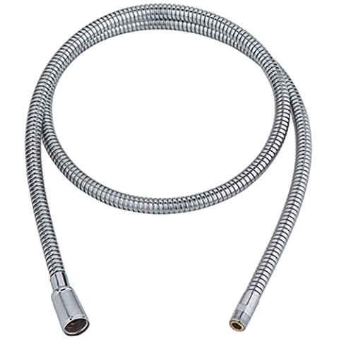 GROHE Metall-Brauseschlauch (1500 mm, ausschließlich für Spültischbatterien mit herausziehbarem Auslauf, Herstellergarantie: 5 Jahre), Chrom, 46092001
