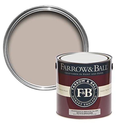 Farrow & Ball Estate Emulsion Farbe 2.5 Liter Elephant's Breat 229 Matt