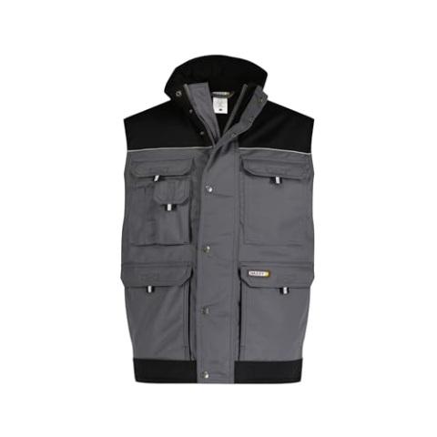 DASSY® Hulst Zweifarbige Weste - Größe L - ZEMENTGRAU/SCHWARZ