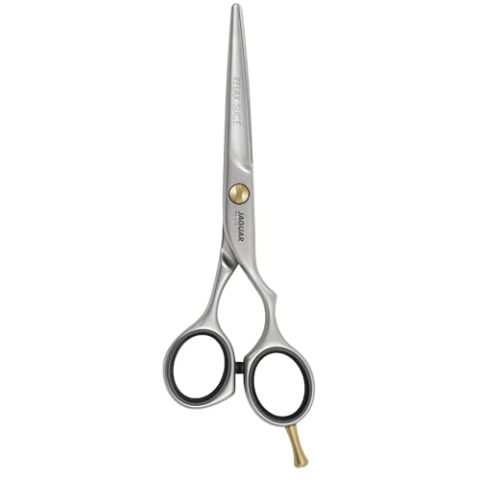 JAGUAR Haarschere PRE STYLE RELAX SLICE 5,5" | Friseurschere im Offset-Design mit polierter Slice-Schneide | mattiert | Made in Germany