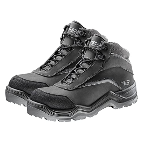 NEO TOOLS Herren Sicherheitsstiefel der Klasse S3 SRC, wasserfest WR, rutschfest| Verstärkte Arbeitsschuhe mit Kevlar-Innensohle, antistatische Innensohle, ohne Metallelemente, Durchtrittschutz
