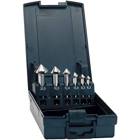 Exact Advancedline Kegelsenker Set 90°, Ø 6,3-20,5mm, HSS, Rotastop-Schaft