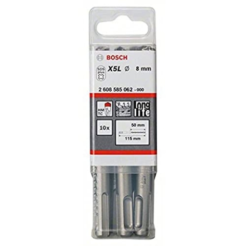 Bosch Pro Hammerbohrer SDS-plus-7 (10 Stück, Ø 8 mm)