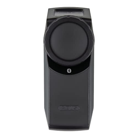 ABUS HomeTec Pro Bluetooth CFA3100 - Elektronisches Türschloss - Haustür per App auf dem Smartphone öffnen und verriegeln - mit Zugangskontrolle - Schwarz, 91693