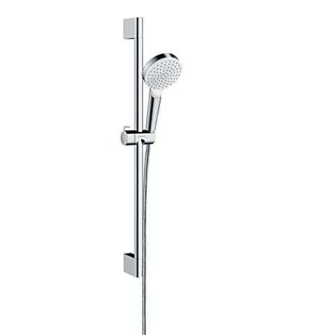 hansgrohe Crometta wassersparendes Duschset 0,65m, Weiß/Chrom