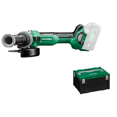 HiKOKI Akku-Winkelschleifer G1813DA (18V, Brushless, Spindelarretierung, Soft-Start, Zubehör)