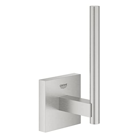 GROHE Start Cube - Reservepapierhalter (Wandmontage, verdeckte Befestigung, Material: Metall), supersteel, 40979DC0