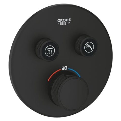 Grohe Grohtherm Smartcontrol Einbau-Thermostat Abdeckset 15,8x4,3x15,8 cm Phantom Black