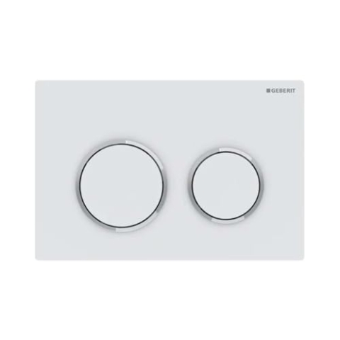 Geberit Betätigungsplatte Omega20, für 2-Mengen-Spülung, 115.085.JT.1, Farbe: Weiß matt lackiert