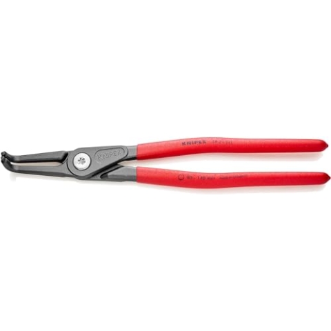 KNIPEX Präzisions-Sicherungsringzange für Innenringe in Bohrungen mit rutschhemmendem Kunststoff überzogen grau atramentiert 305 mm 48 21 J41 SB