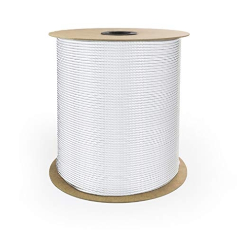 DQ-PP POLYPROPYLENSEIL | 8mm | 200m | Weiss | Traglast bis 750 kg Flechtleine Textilseil Leine Schnur Rope Kordel Kunststoffseil geflochten