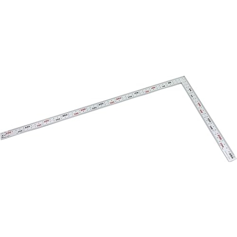 Shinwa 32589 Zimmermannswinkel 50x25 cm mit 8 Skalen - by FAMEX (12561) - Messwinkel, Winkelmesser, Schreinerwinkel - Made in Japan