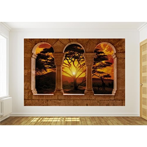 Vlies Fototapete Tapete Vliestapete ForWall Sonnenuntergang Afrika AF770VE XXL (312cm x 219cm) Photo Wallpaper Mural