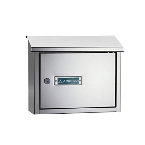 ARREGUI V4077 Maxi Durchwurfbriefkasten aus Edelstahl, Mauerdurchwurf Briefkasten in Größe M (DIN A4), Durchwurfkasten zum Kombinieren mit Einwurfblende/Briefschlitz Klappe, Spiegel-Effekt