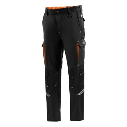 Sparco Unisex Oregon TROUSERS TECH, Orange, M EU