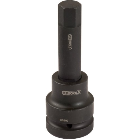 KS Tools 450.0491 1" Kraft-Bit-Stecknuss Innensechskant, lang, 17mm