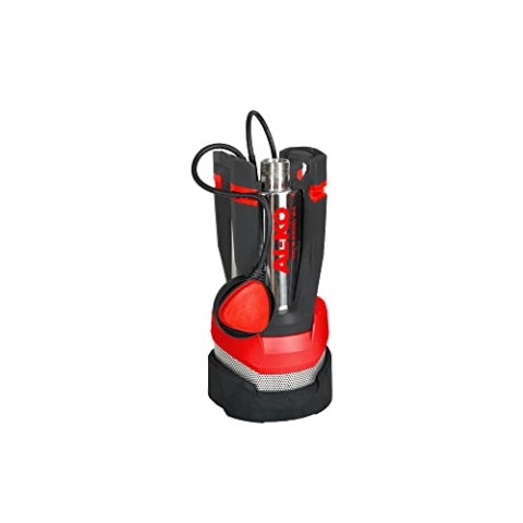 AL-KO Tauchdruckpumpe DIVE 6500/34, 1000 W Motorleistung, max. Fördermenge 6500 l/h, max. Förderhöhe 34 m, max. Eintauchtiefe 7 m, 3-stufiges Pumpenlaufwerk, Rot-schwarz