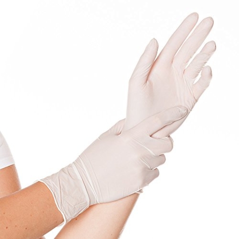 Hygonorm Nitrilhandschuhe Allfood Safe, weiß, Gr. 8/M | puderfrei, 2500 Stück, Einmalhandschuhe, Einweghandschuhe