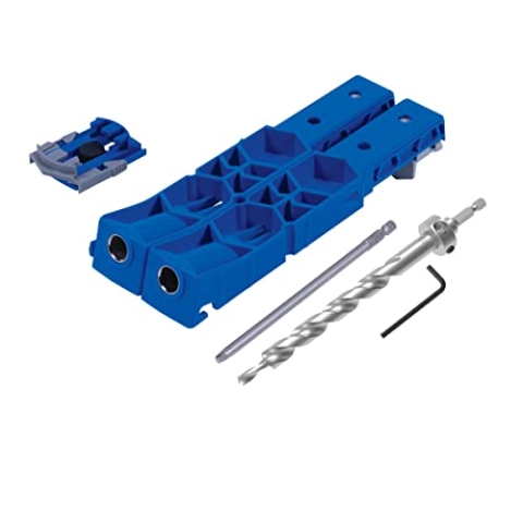 Kreg Pocket Hole Jig XL Set - Bohrschablone für Holzverbindungen, inkl. Stufenbohrer & Klemmadapter - Verschraube Holzbauteile bis 90x90 mm