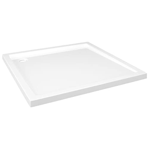 vidaXL Duschtasse Niedrige Schwelle Duschwanne Bad Brausewanne Brausetasse Duschbecken Dusche Wanne Bad Badezimmer ABS Quadratisch 90x90cm