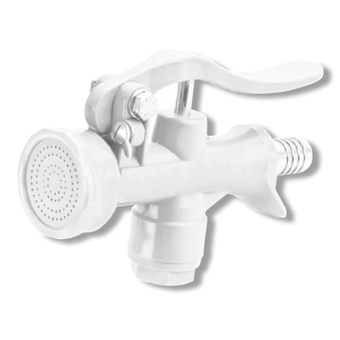 TronicXL Profi Waschbrause Sparbrause 3/4 Zoll 19mm weiß Reinigungspistole Spar Wasch Brause Pistole Reinigung
