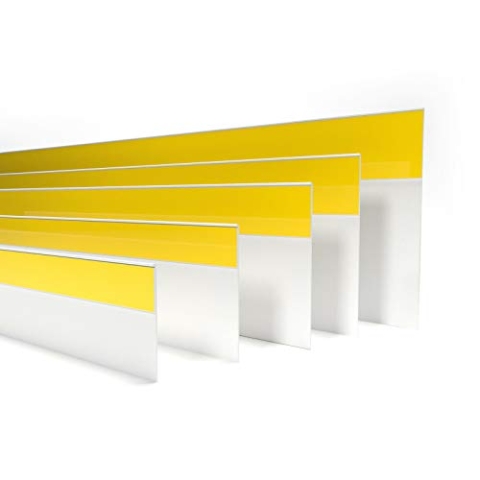 DQ-PP FENSTERLEISTE | 25m Länge | 50mm Breite | 1,5mm Stärke | Weiss | Fensterleisten Flachleisten Kunststoffleisten Profileleisten Abschlussleisten