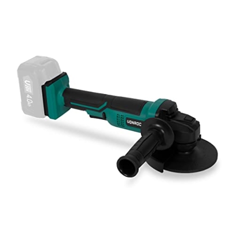 VONROC Akku Winkelschleifer – VPower 20V – Ø125 mm – Inklusive Seitengriff und Werkzeugtasche