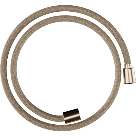 hansgrohe Designflex - universal Textil Duschschlauch 1,25 m, mit Verdrehschutz, flexibler Brauseschlauch mit Knickschutz, inkl. Dichtungsringe, Brushed Bronze