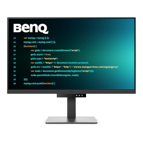 BenQ RD320U 32“ 4K 3840x2160 Programmiermonitor mit 2000:1 Kontrastverhältnis, Nano Matte Panel, MoonHalo, 90W USB-C, Coding-Modi, Nachtstundenschutz, ergonomischem Standfuß und Eye-Care-Technologie