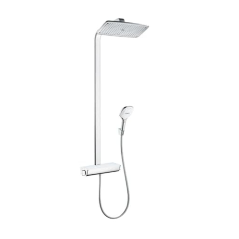 hansgrohe Raindance Select E 360 Duschsystem (3 Strahlarten) Weiß/Chrom