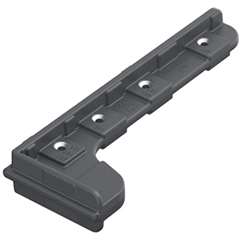 HETTICH 9257321 AvanTech You Verarbeitungshilfe (Bohrhilfe) Practica 275 Bohrlochführung für die Rückwand, Silber