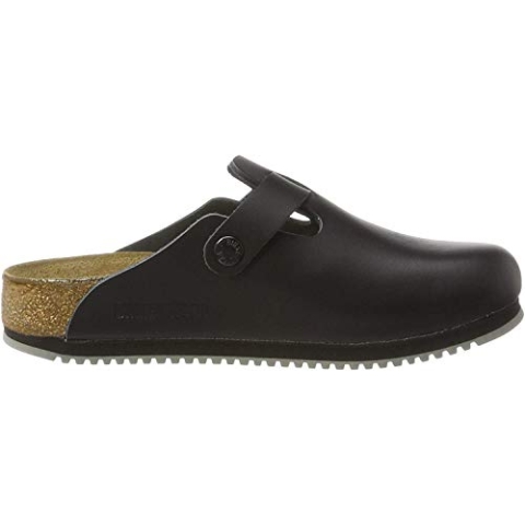 BIRKENSTOCK Original Boston Leder Normal, Black, 060194 43,0