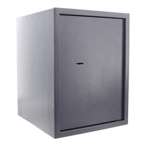 Rottner Möbeltresor HomeStar 4, Doppelbartschloss, Anthrazit, BxH 310x415 mm, Befestigungsmaterial inklusive, leichter Feuerschutz, 1 Fachboden