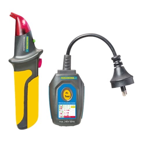 Pancontrol PAN Stromkreisfinder, Stromkreisprüfer und Suchgerät mit 30mA FI-Tester + Steckdosenprüfer