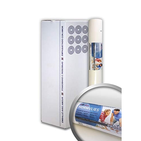 NORMVLIES 150 g Renoviervlies 9 Rollen 168,75 m2 Glattvlies Malervlies glatte überstreichbare Vliestapete weiß FSC® MIX CREDIT Nr. TSUD-COC-001718-KR
