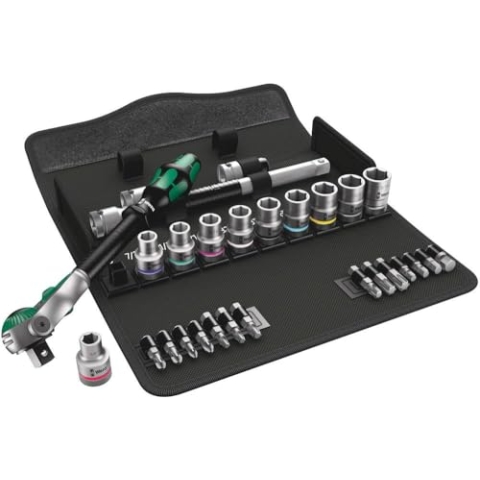 Wera 8100 SC 9 Zyklop Speed-Knarrensatz, 1/2 Zoll-Antrieb, zöllig, 28-teilig, 05004079001