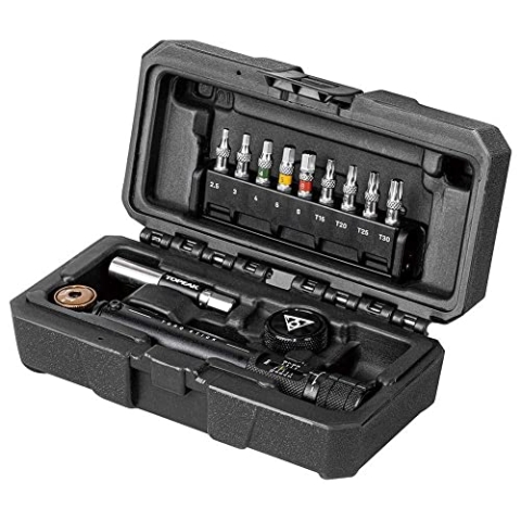 TOPEAK Werkzeuge Torq Stick Pro 2-10 Nm, Drehmomentschlüssel aus Aluminium und Edelstahl in der Farbe Schwarz, Maße:, 17x9x6, 390 g, 15410032