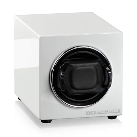 DESIGNHÜTTE® Uhrenbeweger Manhattan Weiß für 1 Automatikuhr