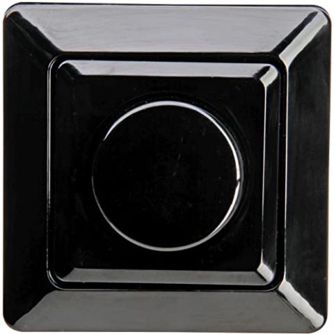 KOPP Aufputz-Programm Standard, schwarz, LED-Dimmer (Phasenanschnittsdimmer), 3-35 W, 820205009