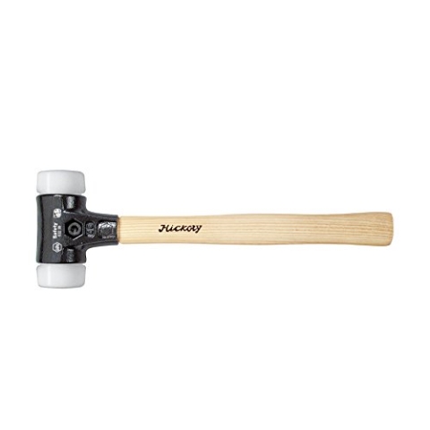 Wiha Safety Schonhammer / Hammer mit Härtegrad 8 - weiß, weiß / Kunststoffhammer rund, Gewicht 1100 g, Länge 360 mm, Ø 50 mm