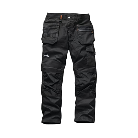 Scruffs Stretch-Arbeitshose „ Trade-Flex“, schwarz 42S / 21 (T54490)
