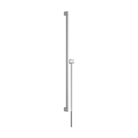 hansgrohe 24403000 Unica E Puro 90 cm mit Easy Slide Handbrausehalter und Isiflex Brauseschlauch 160 cm Chrom Brausestange