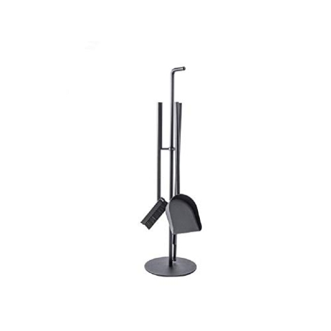 TermaTech Kaminbesteck "UU round" Stahl schwarz beschichtet 3-teilig 90-182