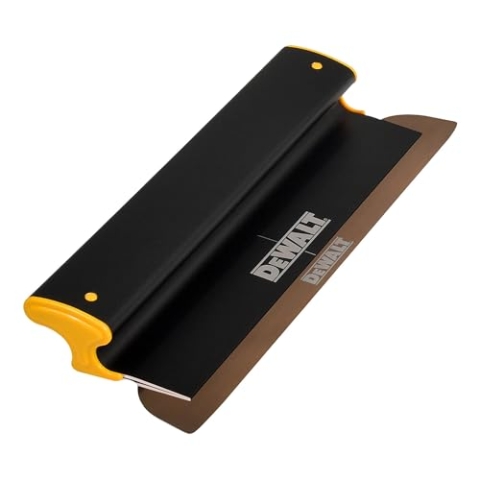 DEWALT Trockenbau Skimming Klinge, 40,6 cm | Pro-Grade | extrudiertes Aluminium & europäische Edelstahl-Konstruktion | schlagfeste Endkappen | Sheetrock Gyprock Wandboard Gipskarton | DXTT-2-916