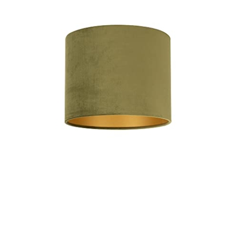 Uniqq Lampenschirm Velours grün Ø 40 cm - 30 cm hoch, UL166