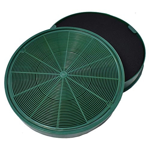 AllSpares Aktivkohlefilter (2 St.) für Dunstabzugshauben | AEG-Electrolux Zanussi EFF77, 50290659007, MCFE31, 9029801306, 9029793578 | I.KE.A. NYTTIG FIL 500/004.019.55 | Franke 112.0016.755 | Ø200mm